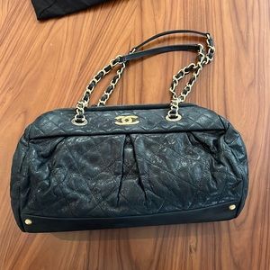 Black quilted Chanel